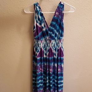 Tie dye beach dress